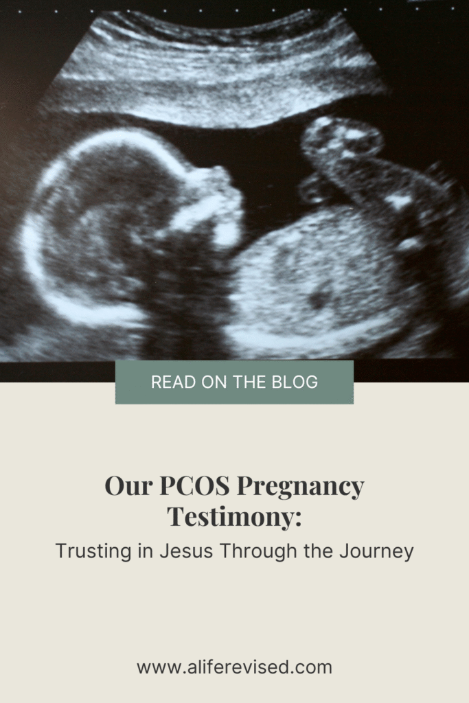Pinterest Pins - Our PCOS Pregnancy Testimony: Trusting in Jesus Through the Journey