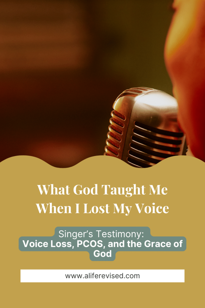 The voice i lost and the grace i found pin
