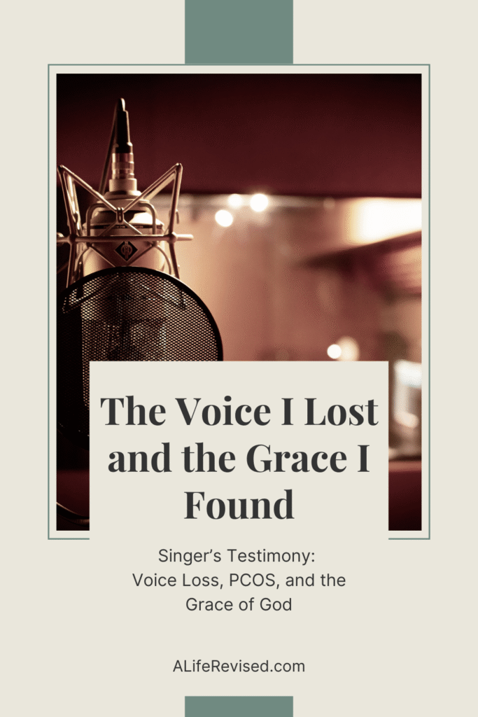 The voice i lost and the grace i found pin